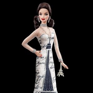 Barbie 30th Anniversary Dolls of the World Collection Eiffel Tower Barbie